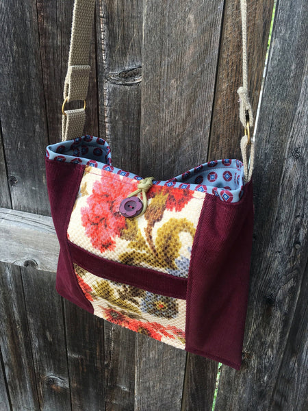 Floral Bohemian Purse with Pockets
